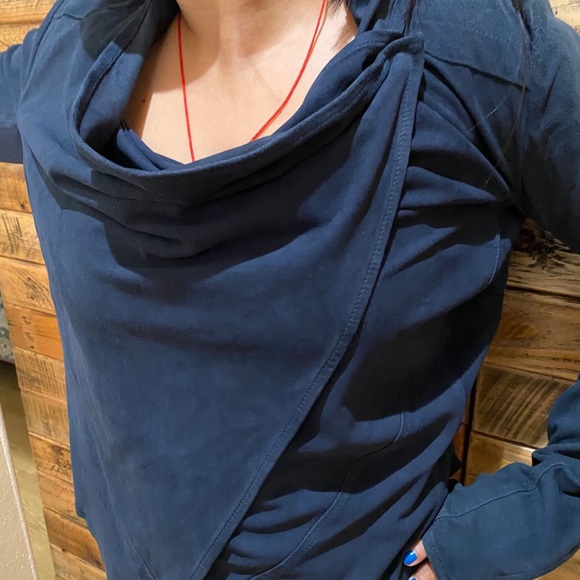 Navy Suede Jacket - Picture 4 of 8